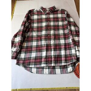RedHead Brand Co Flannel Shirt Mens XXL Red Green Plaid Cotton Button-Up